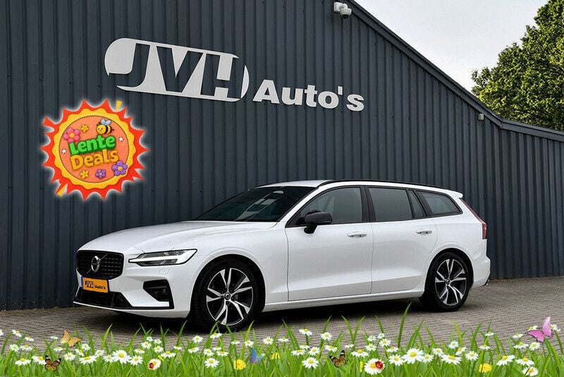 Wit, metallic lak Gebruikt 2021 Volvo V60 R-Design Stationwagen | € 33.750 (Eerlijke prijs) - Afbeelding 1/4