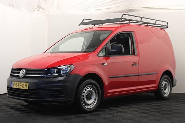 Rood Gebruikt 2018 VW Caddy Trendline MPV | € 9.000 - Afbeelding 1/4