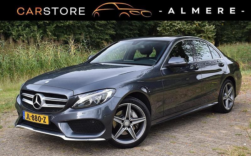 Grijs Occasion 2015 Mercedes C200 Prestige Sedan | € 12.750 (Goede deal) - Afbeelding 1/4