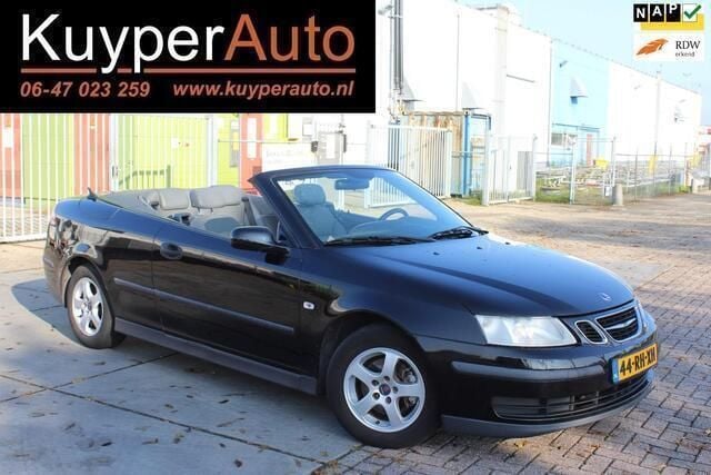 Zwart Gebruikt 2005 Saab 9-3 Cabriolet Linear Cabriolet | € 3.999 (Super prijs) - Afbeelding 1/4