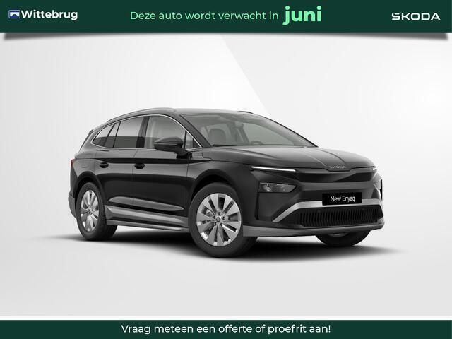 Zwart Nieuw 2025 Skoda Enyaq iV Clever SUV | € 49.540 (Eerlijke prijs) - Afbeelding 1/4