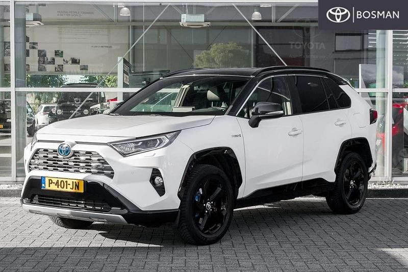 Wit, metallic lak Gebruikt 2019 Toyota RAV4 Hybrid SUV | € 31.450 (Iets duurder) - Afbeelding 1/4