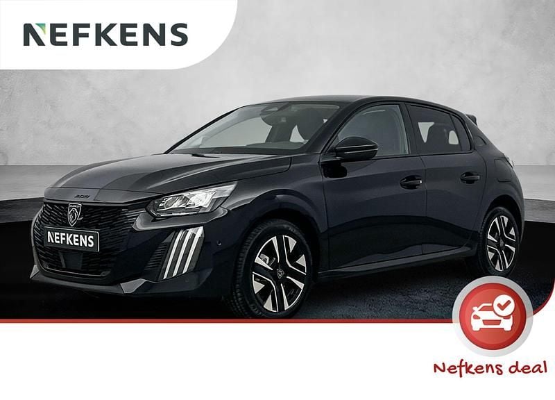 Zwart Nieuw 2025 Peugeot 208 Allure Hatchback | € 27.995 (Goede deal) - Afbeelding 1/4