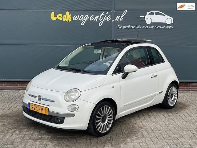 Wit Gebruikt 2009 Fiat 500 Lounge Hatchback | € 4.940 (Goede deal) - Afbeelding 1/4