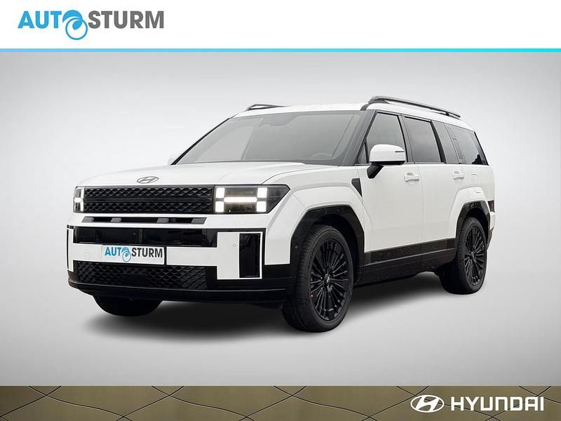Wit Nieuw 2026 Hyundai Santa Fe Blackline SUV | € 58.749 - Afbeelding 1/4