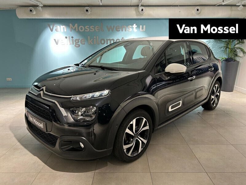 Zwart Gebruikt 2021 Citroën C3 PureTech Hatchback | € 14.440 (Eerlijke prijs) - Afbeelding 1/3