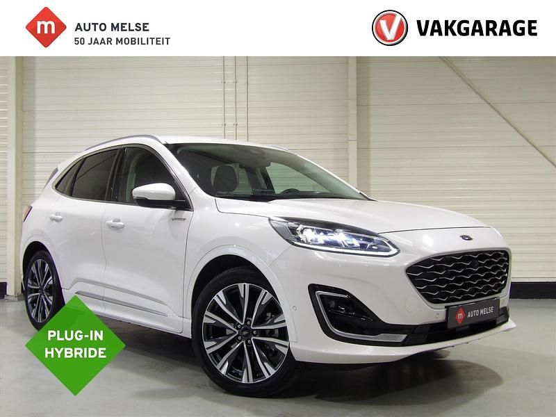 Wit Occasion 2021 Ford Kuga Vignale SUV | € 22.950 (Iets duurder) - Afbeelding 1/4