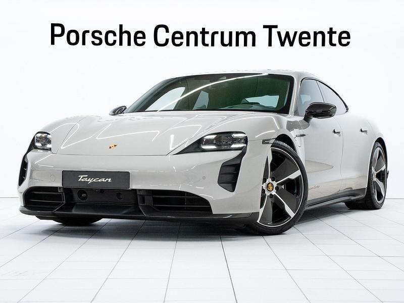 Grijs Occasion 2022 Porsche Taycan Turbo Sedan | € 87.900 - Afbeelding 1/4