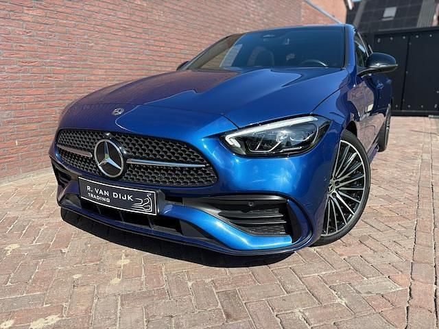 Occasion Mercedes C180 AMG 170 PK (125 kW) 2021 Blauw, metallic lak Sedan