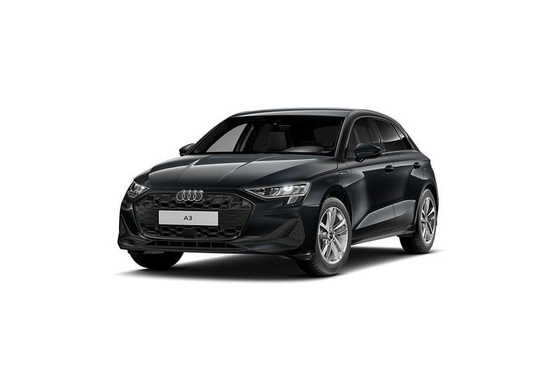 Nieuw Audi A3 Sportback e-tron Proline 2026 Manhattangrijs metallic Hatchback