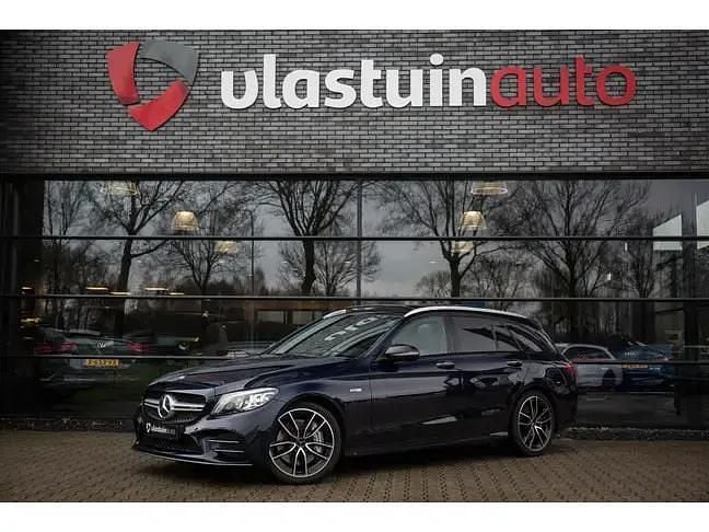Blauw, metallic lak Gebruikt 2019 Mercedes C43 AMG Premium Plus Stationwagen | € 53.950 - Afbeelding 1/4