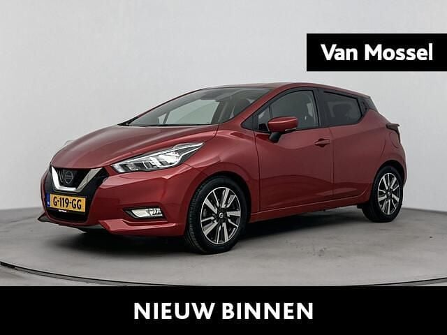 Rood Gebruikt 2019 Nissan Micra N-Connecta Hatchback | € 13.440 (Eerlijke prijs) - Afbeelding 1/4