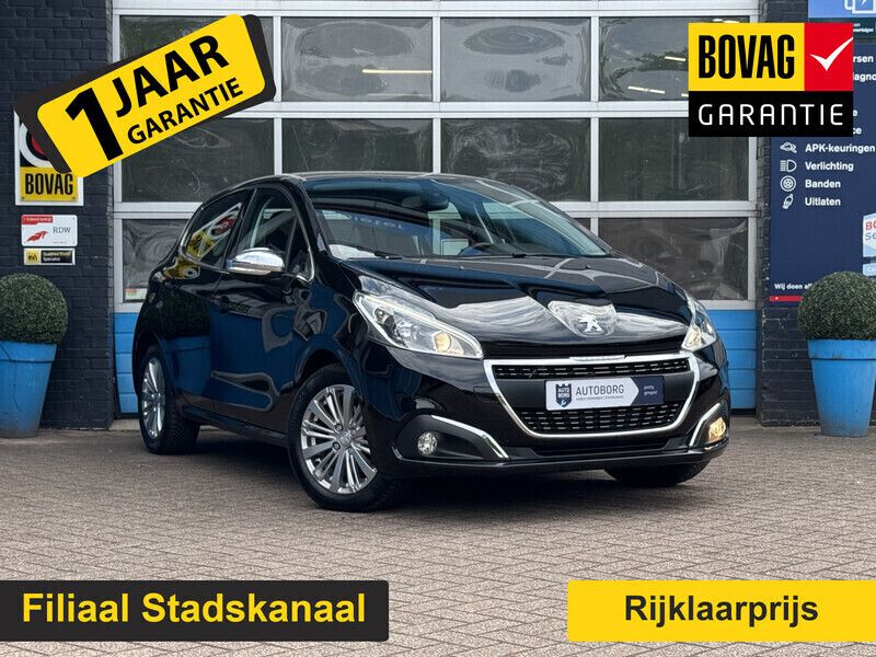 Zwart Gebruikt 2018 Peugeot 208 Allure Hatchback | € 11.870 (Iets duurder) - Afbeelding 1/4