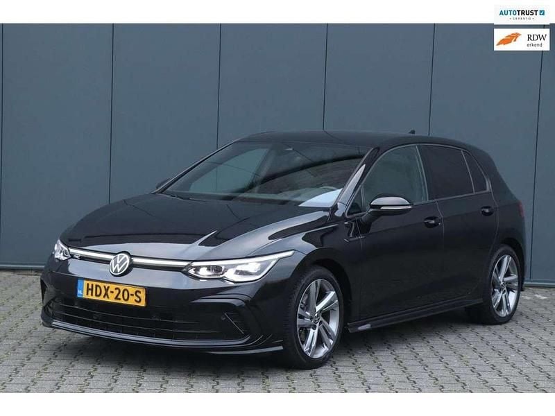 Zwart Gebruikt 2021 VW Golf VIII R-line Hatchback | € 20.500 (Super prijs) - Afbeelding 1/4