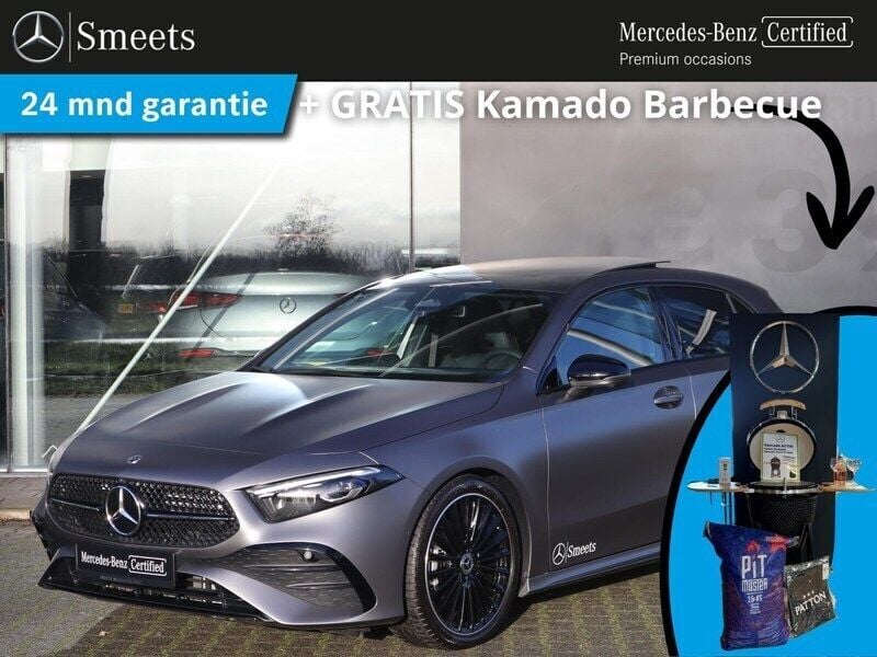 Grijs Gebruikt 2024 Mercedes A180 AMG Line Premium Plus Hatchback | € 45.245 - Afbeelding 1/4