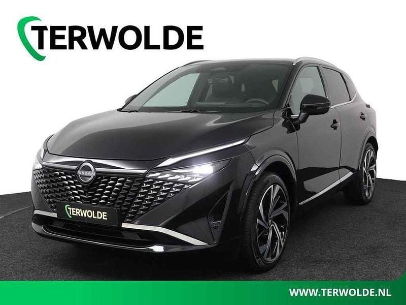 Zwart Occasion 2025 Nissan Qashqai Tekna+ SUV | € 39.445 (Eerlijke prijs) - Afbeelding 1/4