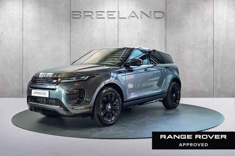 Carpathian grey (donker grijs metallic)zwart Gebruikt 2025 Land Rover Range Rover evoque SE Dynamic SUV | € 68.800 (Eerlijke prijs) - Afbeelding 1/4
