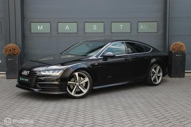 Zwart Gebruikt 2018 Audi A7 Sportback S-Line Hatchback | € 25.740 (Eerlijke prijs) - Afbeelding 1/4