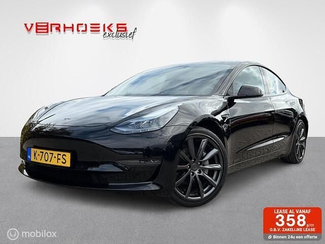 Zwart Gebruikt 2020 Tesla Model 3 Sedan | € 26.750 (Eerlijke prijs) - Afbeelding 1/4