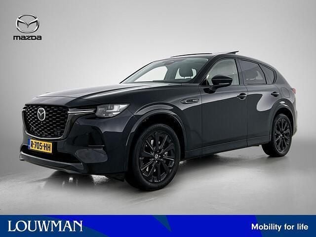 Jet black (donker zwart metallic) Occasion 2022 Mazda CX-60 Homura-Line SUV | € 39.999 (Iets duurder) - Afbeelding 1/4