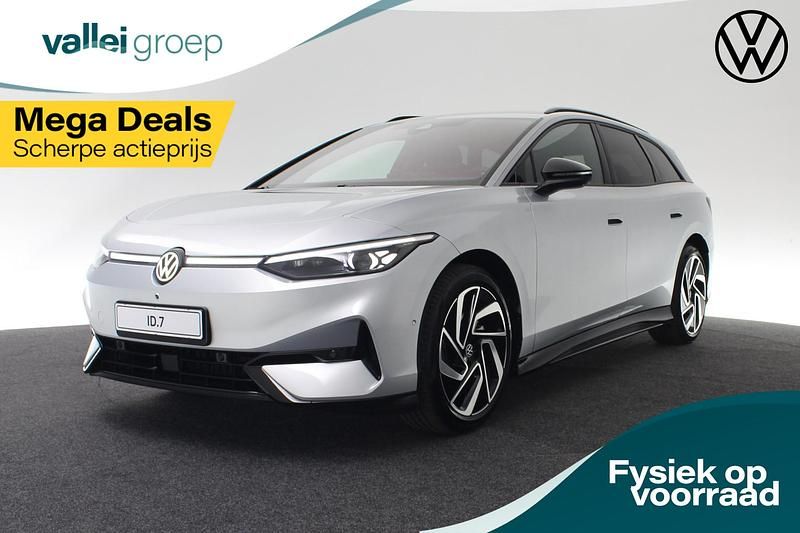 Zwart Nieuw 2025 VW ID.7 Pro Stationwagen | € 53.700 (Goede deal) - Afbeelding 1/4