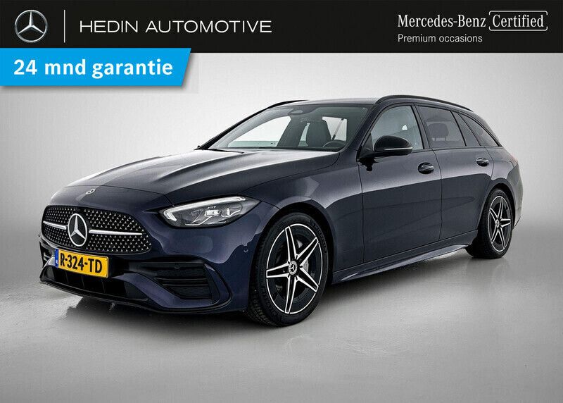 Blauw Gebruikt 2022 Mercedes C180 AMG line Stationwagen | € 38.900 (Duur) - Afbeelding 1/4