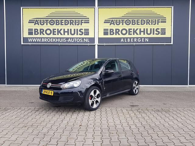 Zwart (metallic) Gebruikt 2009 VW Golf VI Comfortline Hatchback | € 1.850 (Super prijs) - Afbeelding 1/4