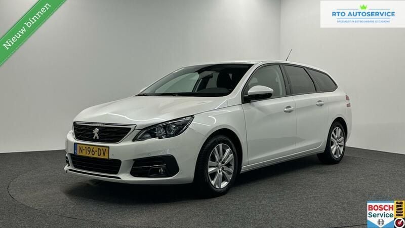 Wit Gebruikt 2021 Peugeot 308 Business-Line Stationwagen | € 13.750 (Super prijs) - Afbeelding 1/4