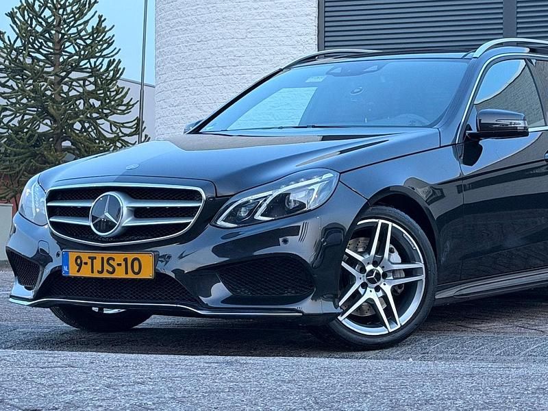 Zwart Occasion 2014 Mercedes E350 AMG Stationwagen | € 9.750 (Super prijs) - Afbeelding 1/4
