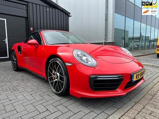 Rood Gebruikt 2015 Porsche 911 Turbo S Cabriolet Cabriolet | € 159.950 - Afbeelding 1/4