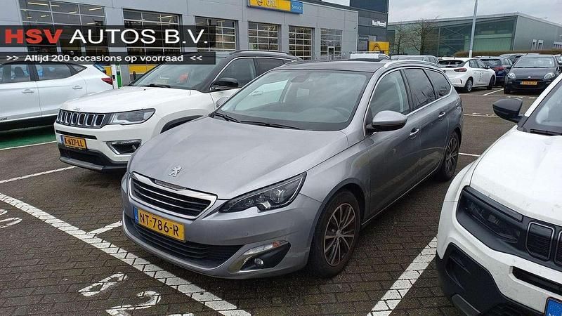 Grijs Gebruikt 2017 Peugeot 308 Allure Stationwagen | € 7.650 (Super prijs) - Afbeelding 1/3