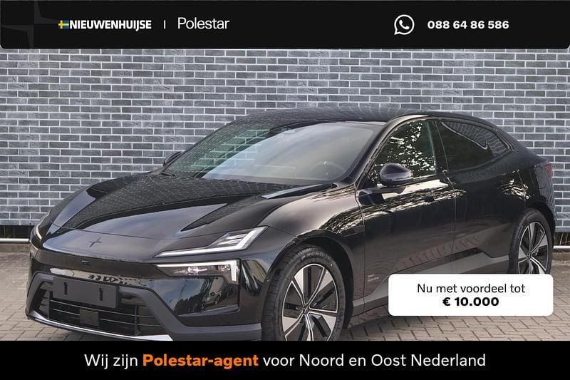 Zwart Nieuw 2025 Polestar 4 Long Range Single Motor SUV | € 62.894 (Eerlijke prijs) - Afbeelding 1/4