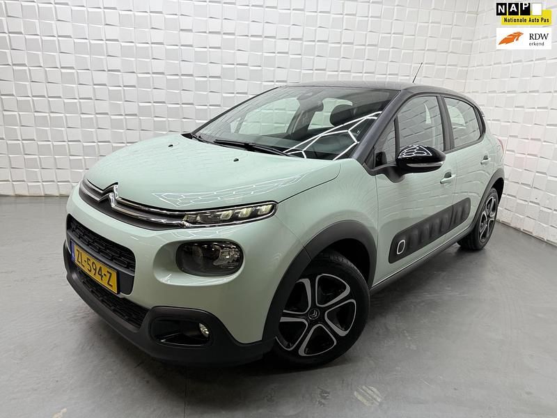 Groen Gebruikt 2019 Citroën C3 Feel Hatchback | € 8.749 (Goede deal) - Afbeelding 1/4