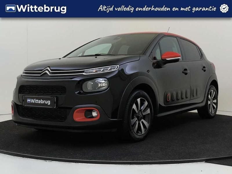 Zwart Gebruikt 2020 Citroën C3 PureTech Hatchback | € 12.925 (Eerlijke prijs) - Afbeelding 1/3