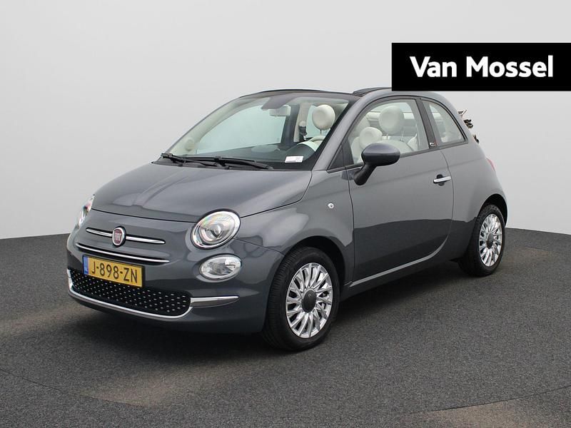 Grijs Gebruikt 2020 Fiat 500C Lounge Cabriolet | € 14.900 (Eerlijke prijs) - Afbeelding 1/4