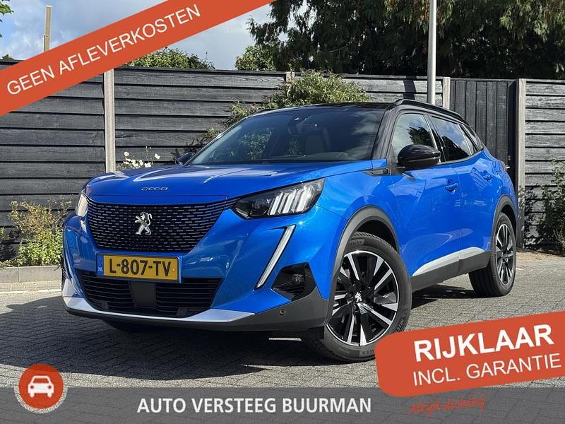 Blauw Gebruikt 2021 Peugeot e-2008 GT SUV | € 18.750 (Iets duurder) - Afbeelding 1/4