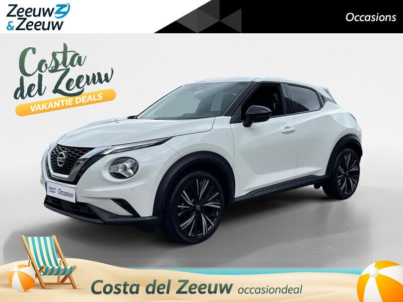 Pearl white m Gebruikt 2021 Nissan Juke Tekna SUV | € 20.950 (Eerlijke prijs) - Afbeelding 1/4