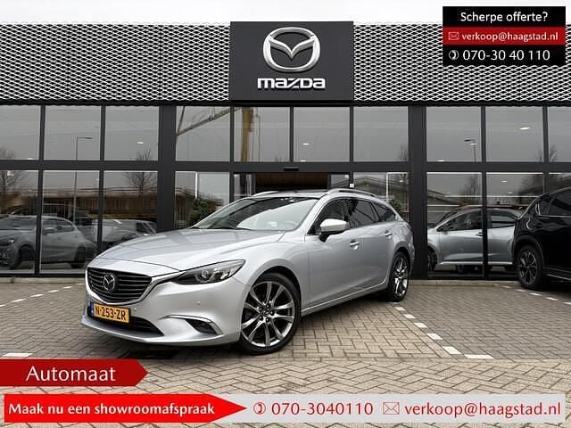 Sonic silver metallic (licht grijs) Occasion 2018 Mazda 6 Stationwagen | € 21.750 (Eerlijke prijs) - Afbeelding 1/4