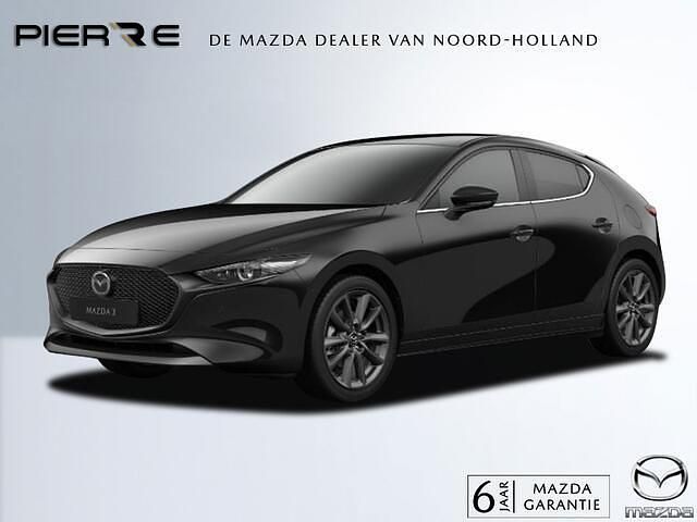 Nieuw Mazda 3 Takumi-Line 141 PK (103 kW) 2025 Zwart (metallic) Hatchback