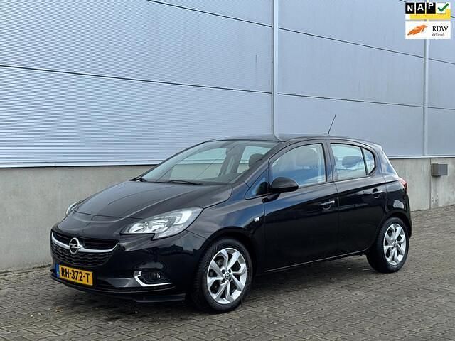Zwart Gebruikt 2017 Opel Corsa Edition Hatchback | € 5.699 (Eerlijke prijs) - Afbeelding 1/4