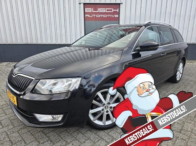 Zwart Gebruikt 2015 Skoda Octavia Business Line Stationwagen | € 9.995 (Iets duurder) - Afbeelding 1/4