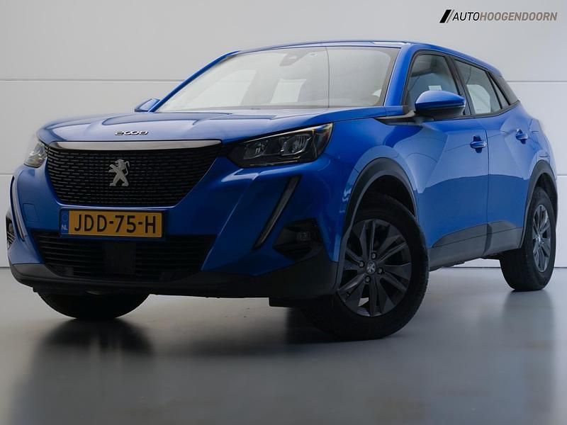 Blauw Gebruikt 2021 Peugeot 2008 Sport SUV | € 16.745 (Super prijs) - Afbeelding 1/4