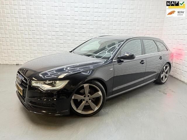 Zwart Gebruikt 2013 Audi A6 S-Line Stationwagen | € 15.249 (Eerlijke prijs) - Afbeelding 1/4