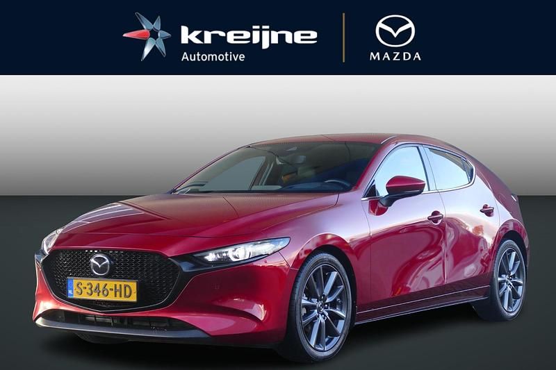 Rood Occasion 2023 Mazda 3 Luxury Hatchback | € 21.925 (Super prijs) - Afbeelding 1/4