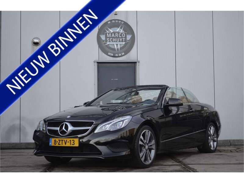 Zwart, metallic lak Gebruikt 2014 Mercedes E200 Edition Cabriolet | € 19.950 (Goede deal) - Afbeelding 1/4