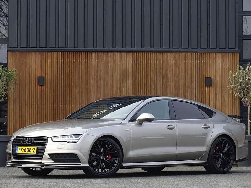Geel, metallic lak Gebruikt 2018 Audi A7 Sportback S-Line Hatchback | € 29.995 (Super prijs) - Afbeelding 1/4