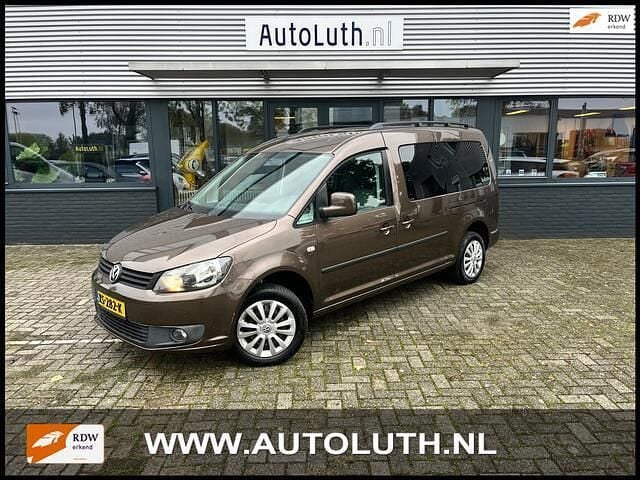 Bruin Occasion 2012 VW Caddy Maxi Highline MPV | € 12.950 (Eerlijke prijs) - Afbeelding 1/4