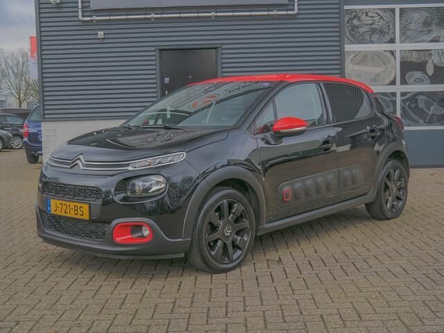 Zwart Gebruikt 2020 Citroën C3 PureTech Hatchback | € 12.750 (Eerlijke prijs) - Afbeelding 1/4