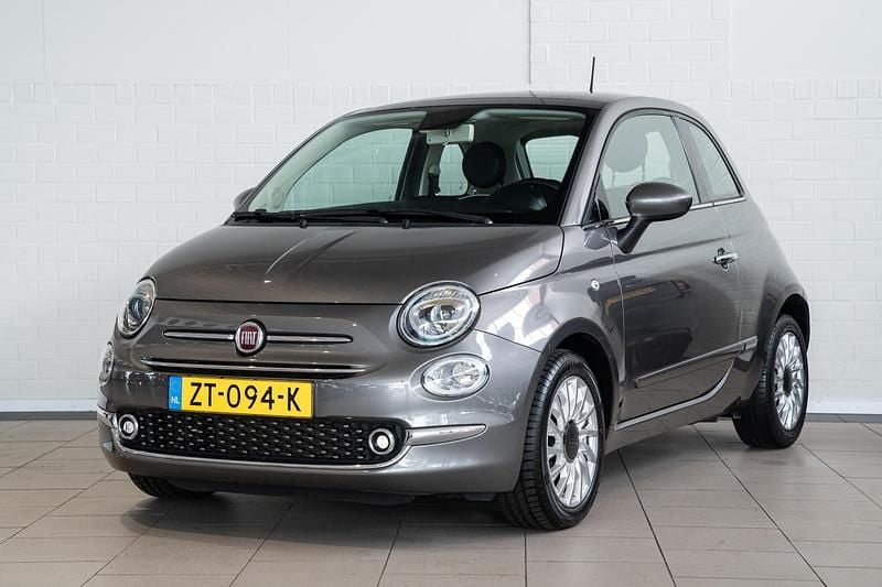 Grijs Gebruikt 2019 Fiat 500 Lounge Hatchback | € 12.445 (Eerlijke prijs) - Afbeelding 1/4