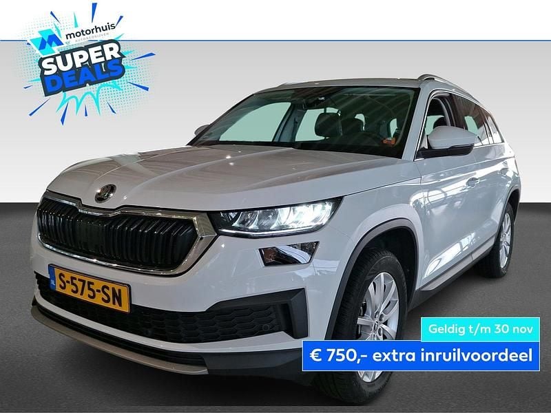 Wit Gebruikt 2023 Skoda Kodiaq Business Line SUV | € 31.940 (Super prijs) - Afbeelding 1/4